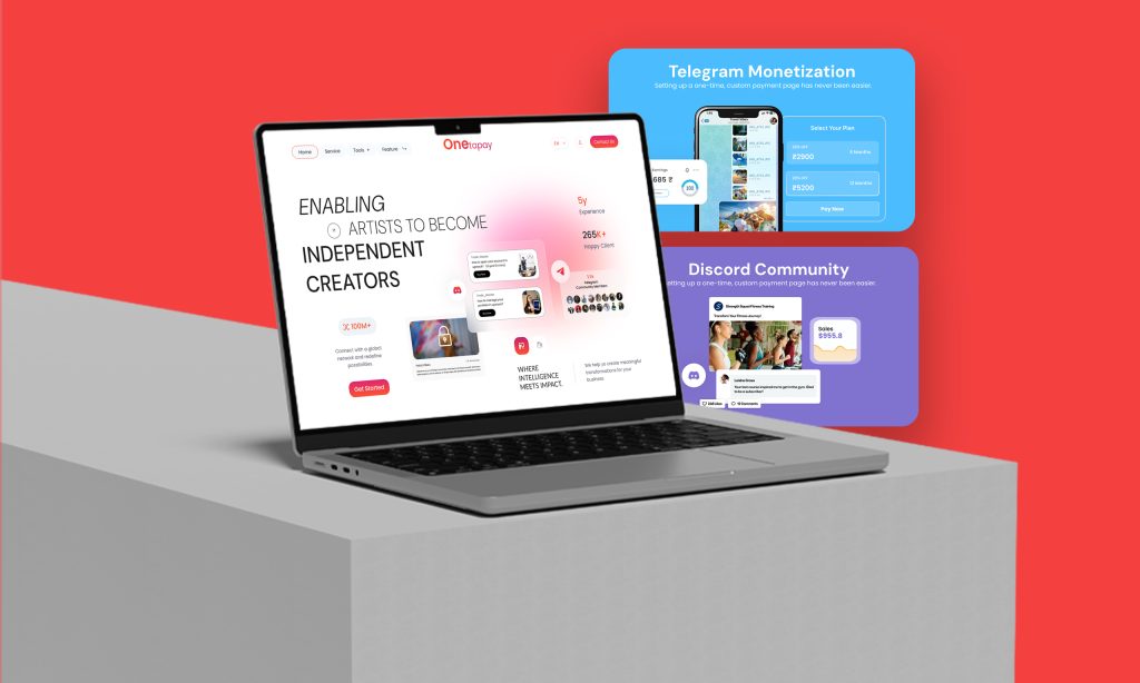 OneTapPay branding design — Creative Vaibes case study